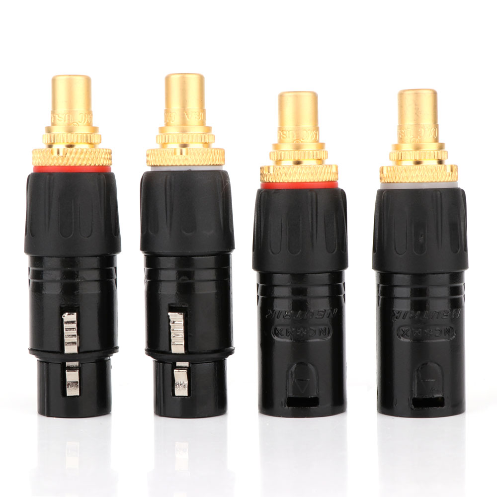 Xlr Microphone Condenser - 2PC NEUTRIK XLR male to RCA