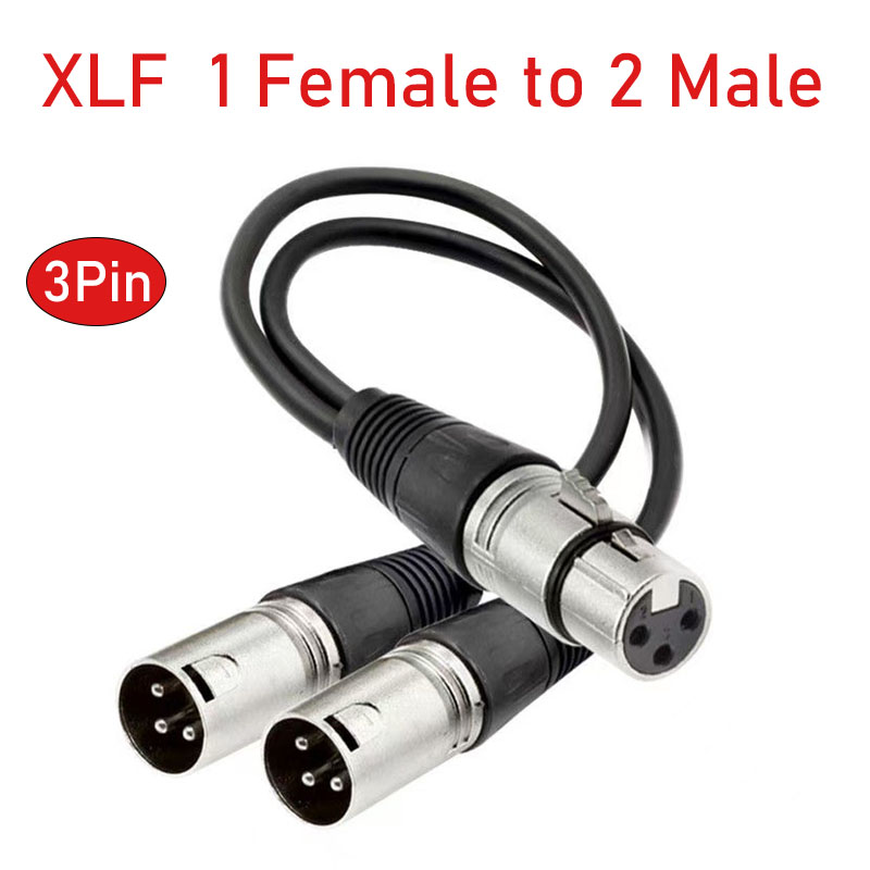 Audio Music Splitter - XLR Splitter Cable 3 Pin Female