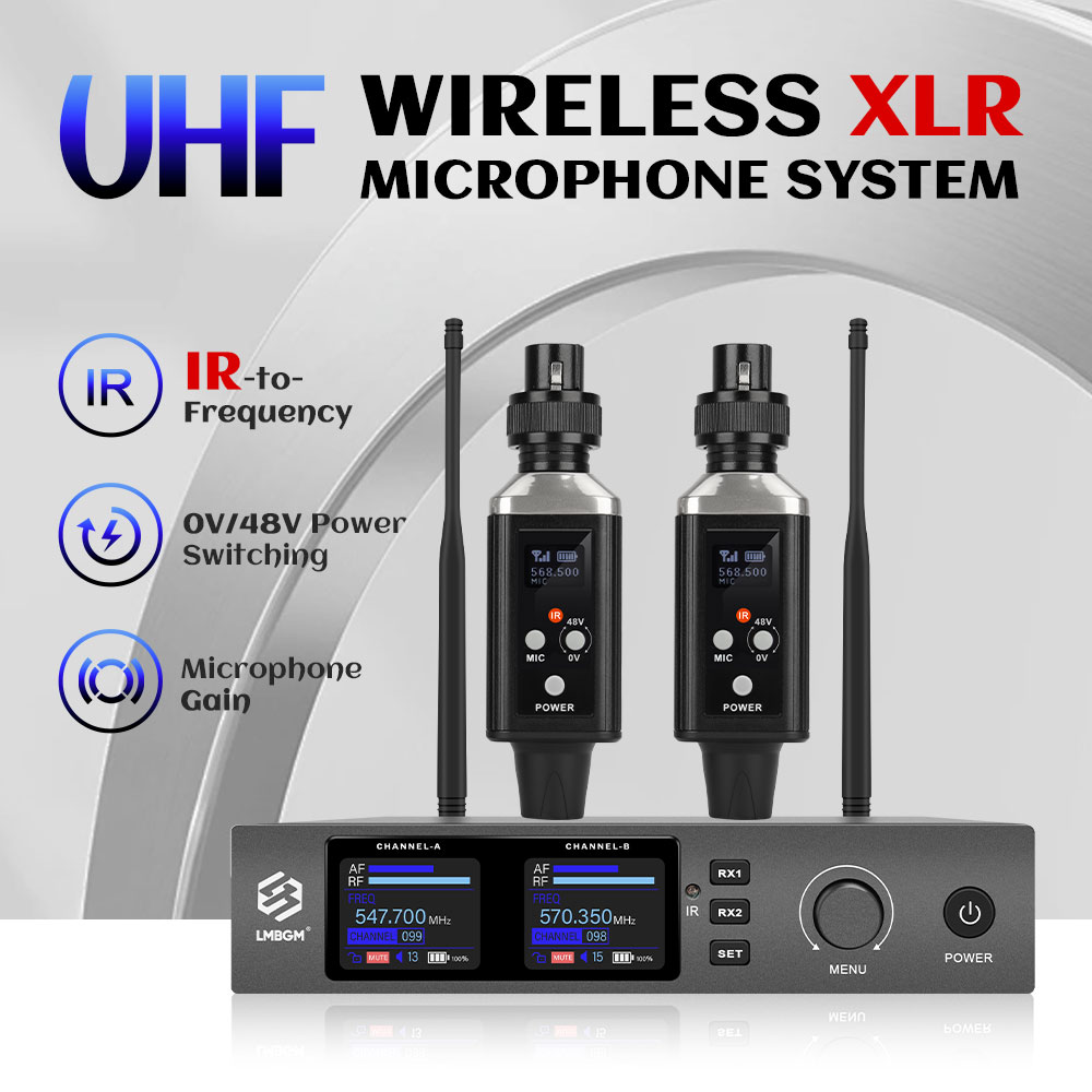 Xlr Microphone Condenser - LMBGM TR6 UHF Wireless XLR Microphone