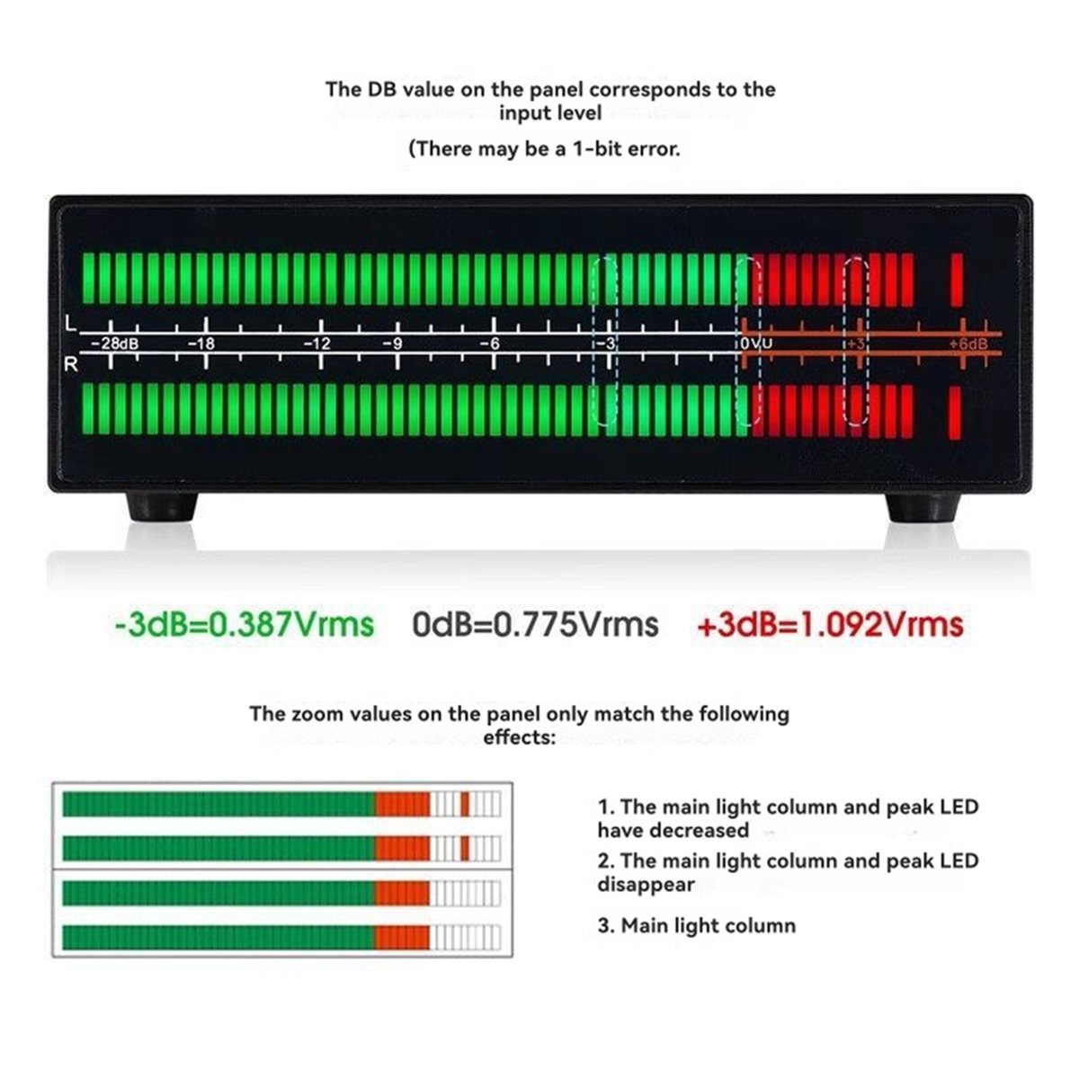 Audio Music Splitter - A40I VU56-PRO Dual Channel Music Spectrum