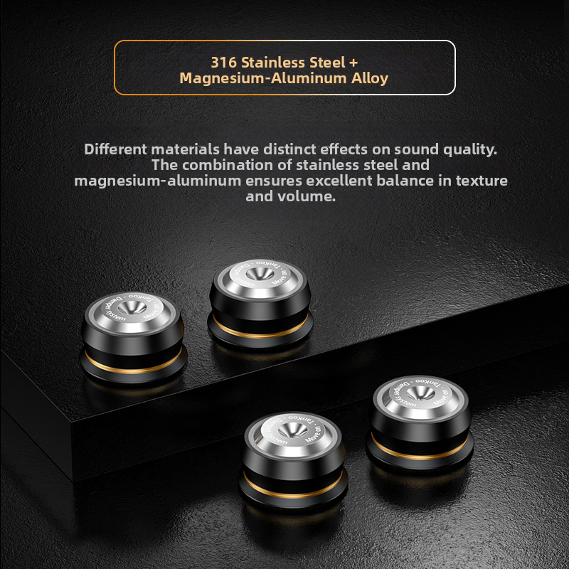 Audio Music Converter - Stainless Steel Single Bead Speaker, Shock-Absorbing