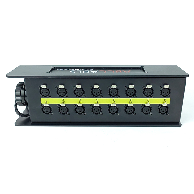 Audio Music Distribution - 16-channel 54-core Audio Distribution Box with