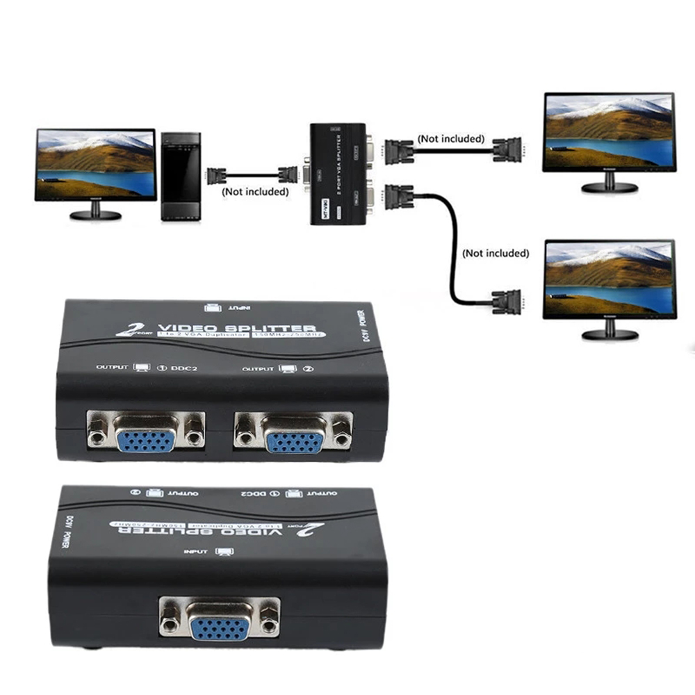 Audio Music Splitter - Portable Split Screen 1 PC to