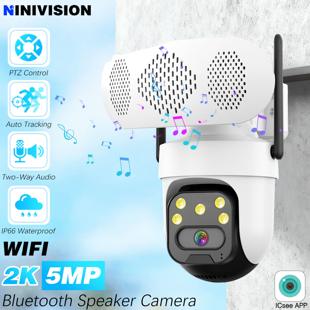 Audio Music Player App - 5MP Music Player Camera WIFI Bluetooth