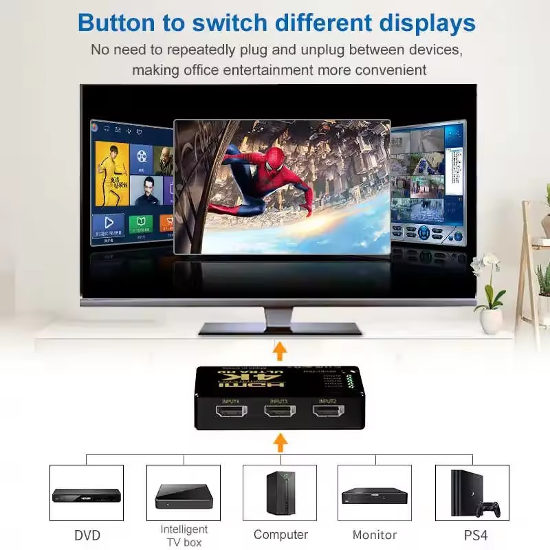 3 Input 1 Output HDMI-Compatib - Audio Music Splitter ulasan dan harga