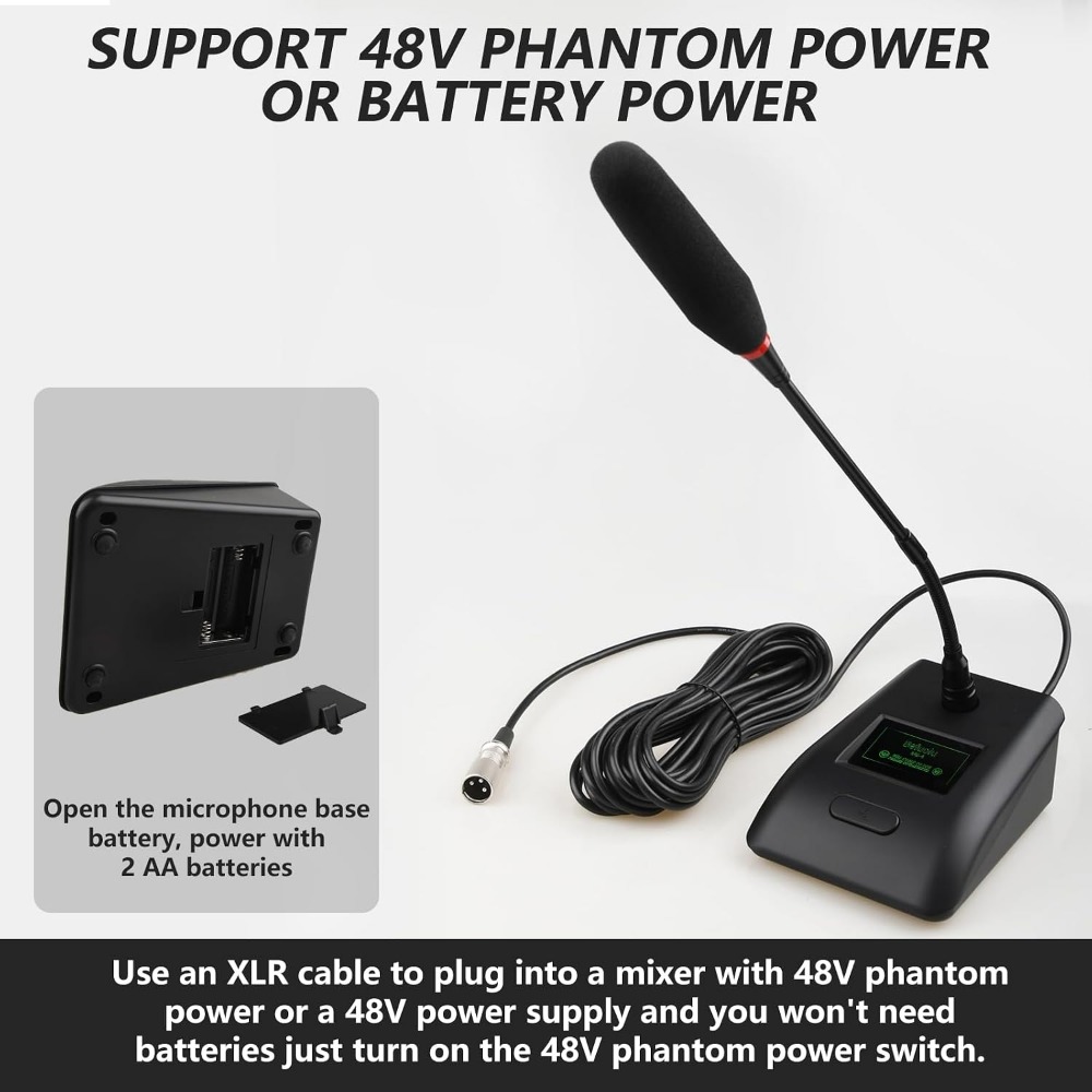 Table-Mounted Wired Condenser  - Xlr Microphone Condenser ulasan dan harga