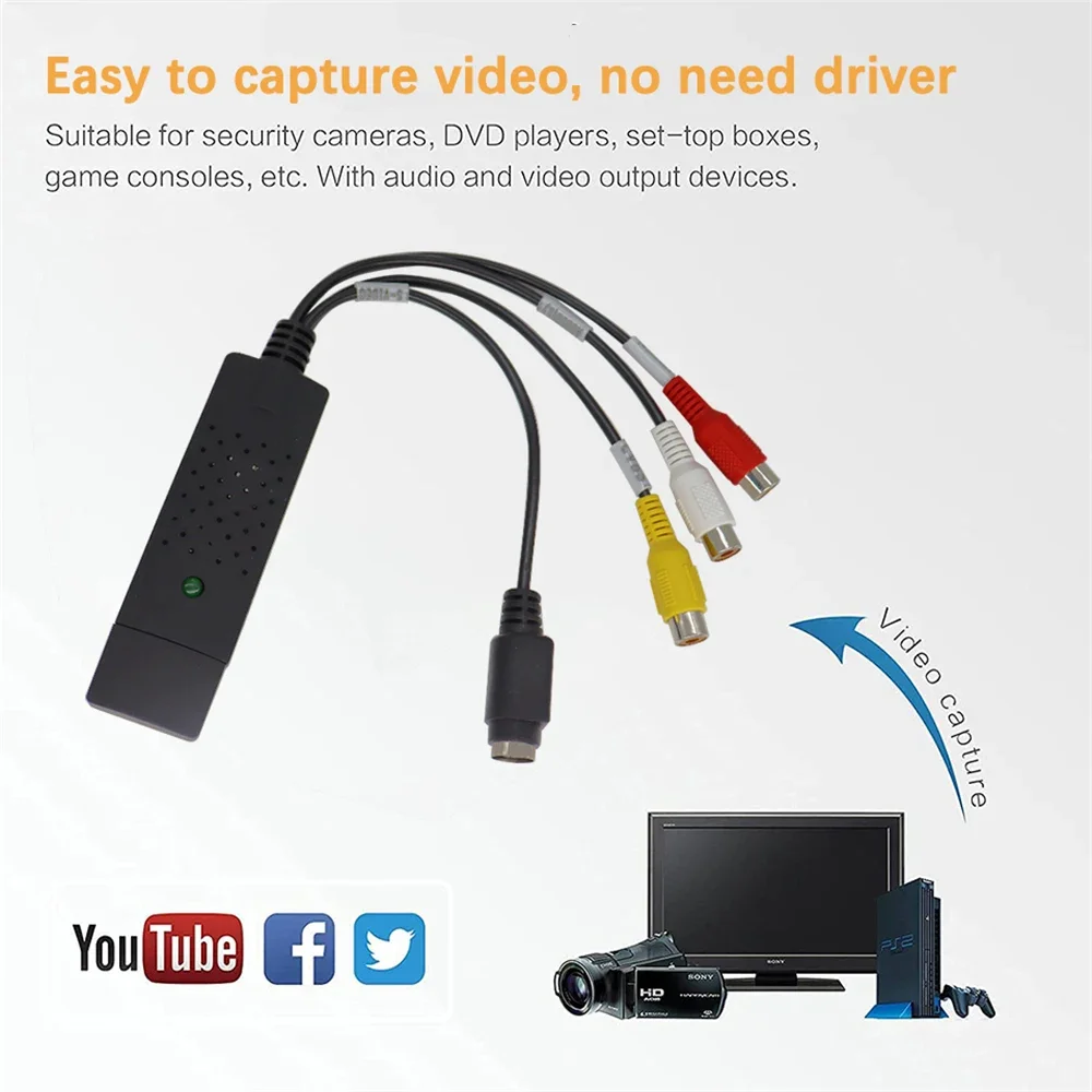 USB2.0 Audio Video Capture Car - Audio Music Converter ulasan dan harga