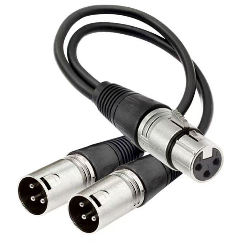 XLR Splitter Cable 3 Pin Femal - Audio Music Splitter ulasan dan harga