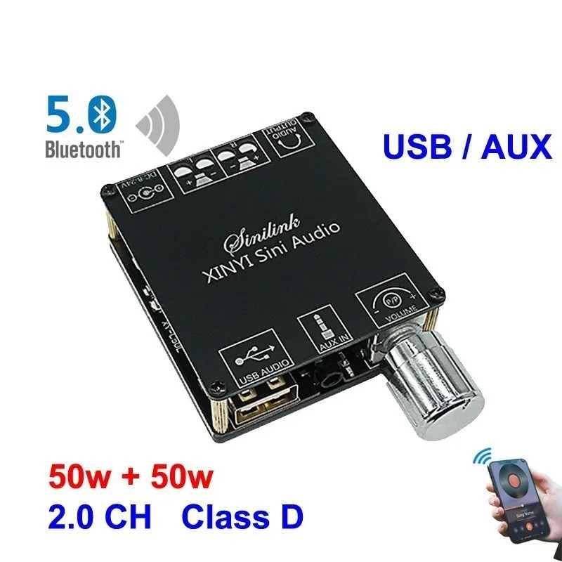 2*50W ForBluetooth 5.0Power Am - Audio Music Player App ulasan dan harga