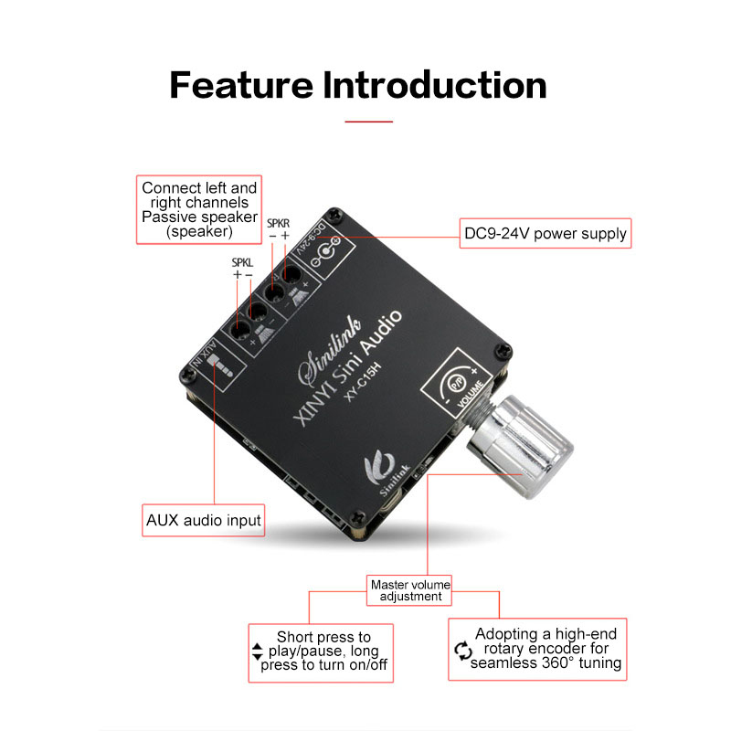 2*20W Bluetooth 5.0 Power Ampl - Audio Music Player App ulasan dan harga