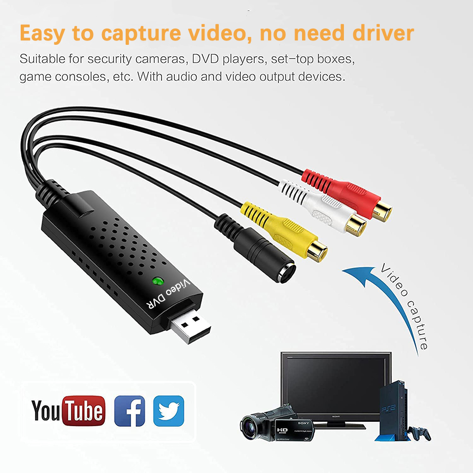 USB Video Capture Card Easy Ca - Audio Music Converter ulasan dan harga